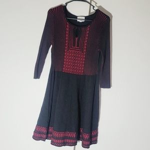 Olive+Oak Red & Black Dress Size Large